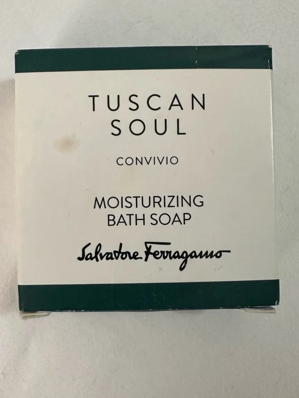 Salvatore Ferragamo Tuscan Soul Convivio Bar Soap 1.8oz & 1.18oz Body Cream